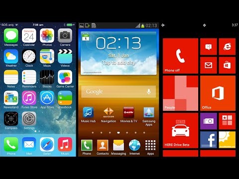 iOS 7 vs Android 4.1 (Samsung) vs Windows Phone 8!