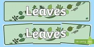 Leaves Display Banner