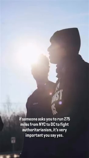 The Movement on Instagram: "The Movement is an anti-authoritarian, ultra-marathon demonstration starting in New York City and finishing in Washington D.C. 10 runners attempting to run the 275 mile route while mobilizing the public to continue to fight for our civil liberties and justice for all. Each runner represents a specific issue that has been affected by the current authoritarian presidential administration (while recognizing this issue does not end with the current administration) such as