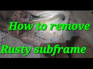 How to remove front subframe for toyota yaris.