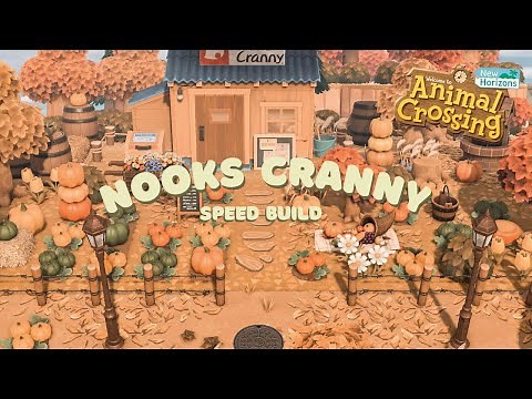 Nooks Cranny Speed Build - Autumn Pumpkin Farm + Shop // Animal Crossing New Horizons