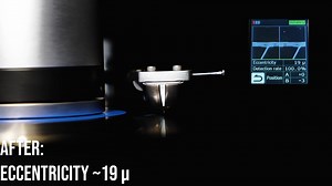 Demonstration movie of eccentricity correction/DS Audio ES-001 eccentricity detection stabilizer. https://ds-audio-w.biz/products/563/ | DS Audio