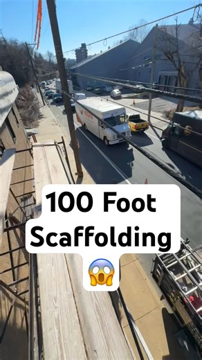 100 Foot of scaffolding!! ‼️😱 Failed stucco in Manyunk, PA gets saved ✅