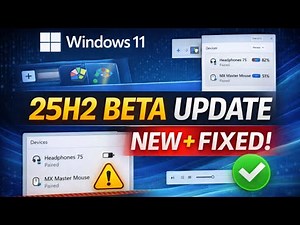 Windows 11 25H2 Latest Beta Update – Build 26220.7653 Adds New Personalization & Fixes Issues