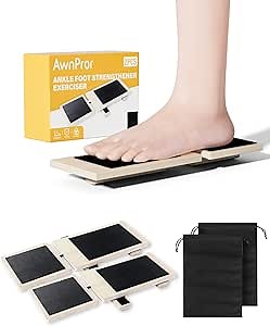 Sidekick Ankle Board,2PCS Blackboard Foot Trainer Single-Leg Balance Board Ankle Strengthener Foot Balance Trainer Exerciser for Sprains,Posture Correction,Intensive Training-Portable Bag