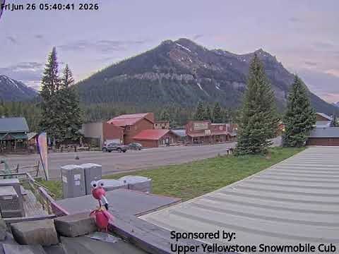 Upper Yellowstone Snowmobile Club Webcam at Cooke City Sinclair