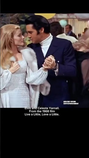 Elvis and Celeste Yarnall. From the 1968 film Live a Little, Love a Little.