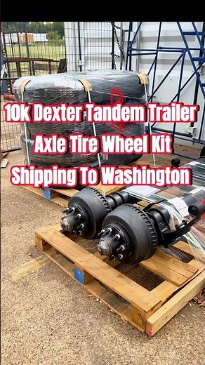Dexter 10k Dual Tandem Trailer Axle Tire Wheel Kit Shipping to Washington