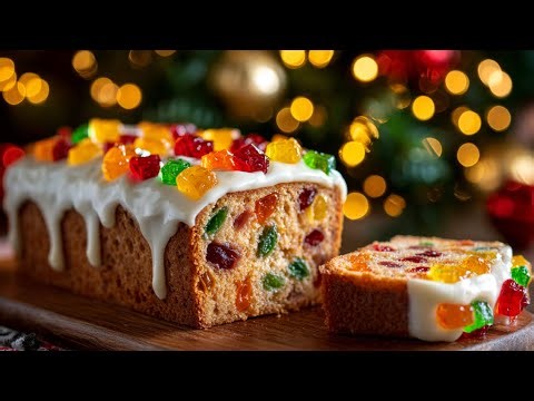 🎄 A traditional American recipe for a fruity Christmas cupcake. Rich & Full of Holiday Flavor