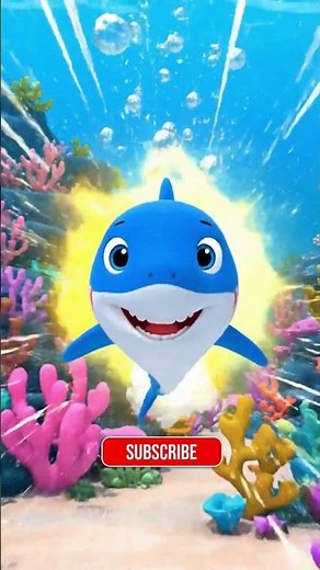 Baby Shark Got SUPER SPEED! ⚡😳🦈 #babyshark #kidsrhymes #preschoollearning