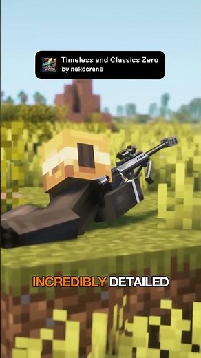 Most Sophisticated Gun Mod in Minecraft | Timeless and Classics Zero #mods #shorts #minecraft