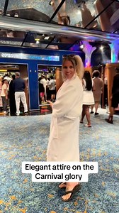 One of my favorite elegant evening outfits! If I’m paying for my cruise, I will wear what I want. If they allow me into the MDR (in which they did) it’s fine. Plus what I’m wearing doesn’t affect the taste of your food now does it? Let’s talk about your feelings on this. #cruiselife #carnivalcruise #cruiseship | Cruise With Jenn