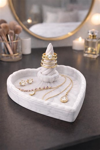 Heart Ring Holder STL | 3D Printed Jewelry Tray Organizer (digital Download) - Etsy