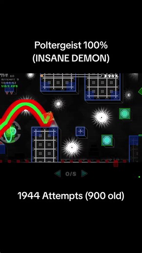 Mastering Poltergeist in Geometry Dash: Insane Demon Guide
