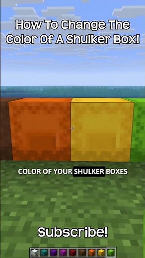 How To Change The Color Of A Shulker Box In Minecraft?!