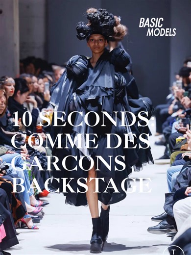 10 Seconds: Comme Des Garcons Backstage Photo Credit: Tagwalk Video Credit: @alekhya v #parisfashionweek #commedesgarcons #backstage #runwaymodels #behindthescenes