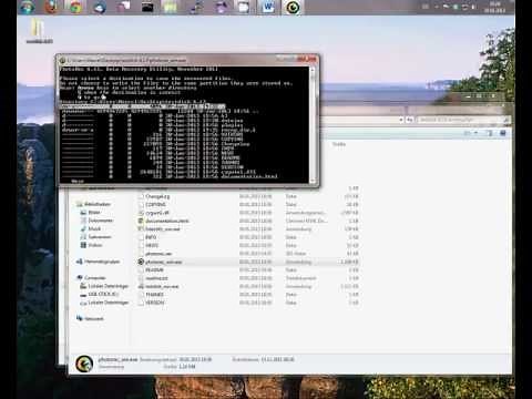 Datenrettung USB-Stick/SD-Karte mit PhotoRec Tutorial