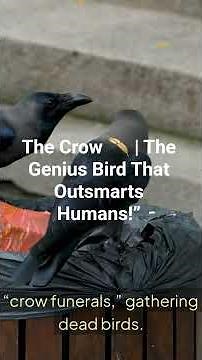 The Crow 🪶 | The Genius Bird That Outsmarts Humans!”