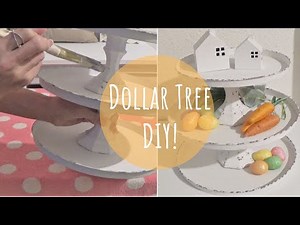 DIY Dollar Tree 3 Tier Tray