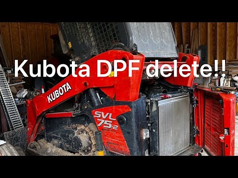 DPF delete on a 2018 Kubota SVL 75–2 (sounds insane!!)