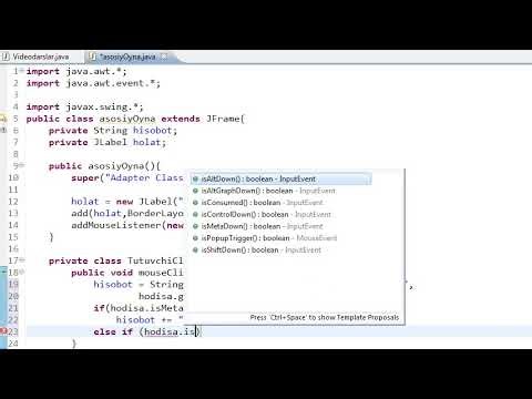 Javadan boshlang'ich darslar 77 Adapter Class