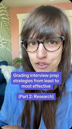 Grading interview prep strategies from least to most effective, part 2: company research #interviewstrategy #interviewstrategies #interviewmistakes #jobinterviews #interviewtips #interviewsuccess #interviewadvice | Tali Shlafer
