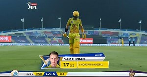 M21: KKR vs CSK – Sam Curran Wicket