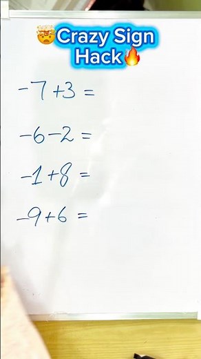INSTANTLY Solve Negative Number Problems (Easy Trick)