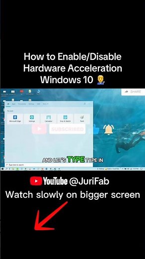 How to Enable/Disable Hardware Acceleration in Windows 10 #techtutorial