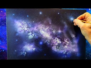 Space Art nebula acrylic Galaxy painting