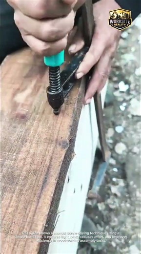 Fast Screw Installation on Wood | Simple Tool for Strong Joints