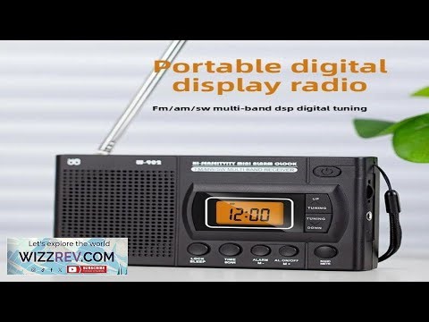 LED Digital Screen Clock AA Battery Radio Stereo Emergency Survival AM FM