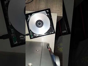 Asus DVD drive test with CD-R disc