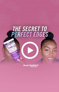 Did someone ask for Edges on FLEEK? We have you covered CurlFriend! Our SLICKED Flexible Styling Glue has a Superior Hold, Moisturizing Mold, and Sculpting Formula for Hair & Edges! ✨💜 This product is available at a CVS near you! | Aunt Jackie's Curls & Coils