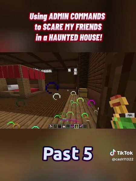 Using ADMIN COMMANDS to SCARE MY FRIENDS in a HAUNTED HOUSE!#fyp #minecraft #game #pcgaming #sound #treanding