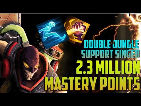 2,300,000 MASTERY POINTS SILVER SINGED- Spectate Highest Mastery Pts (Double Jungle Support Singed)