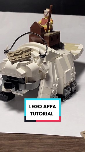 LEGO Appa tutorial #fyp #atla #avatarthelastairbender #avatar