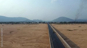 Cheyyeru bridge connecting tirupati and Nagireddipalle districts in Nandalur, Andhra Pradesh, India.