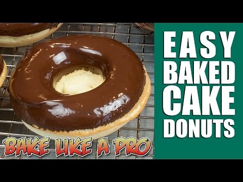 Easy Baked Cake Donuts Recipe