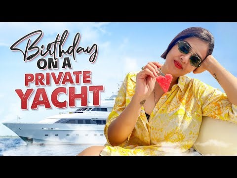 Birthday On A Private Yacht || Travel Vlog || ‪@Sreemukhi‬