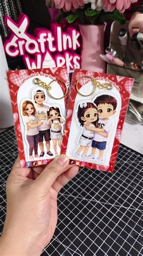 Personalized Laminated Chibi Keychain