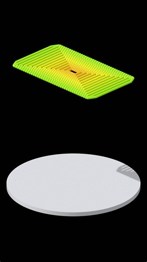 nested rectangles, dropping all at once #simulation #bouncingball | rectangle