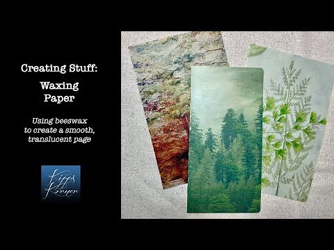 Creating Stuff: Waxing Paper with Beeswax Pellets