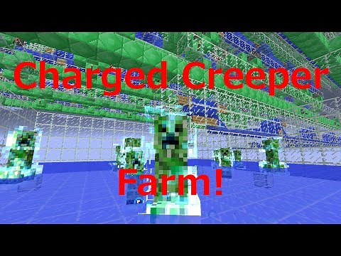 Automatic* Charged Creeper Farm Tutorial for Minecraft 1.8 (512 Subscriber Special)