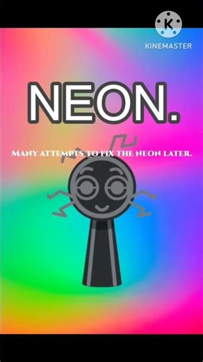 Many attempts to fix the neon later. (SpongeBob time cards) #sprunki #neon #love #anime #timecards