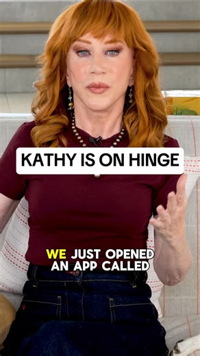 24 hours on the Hinge that’s gonna open the door to my love life…maybe. Watch now on Kathy Griffin: Talk Your Head Off on YouTube! | Kathy Griffin