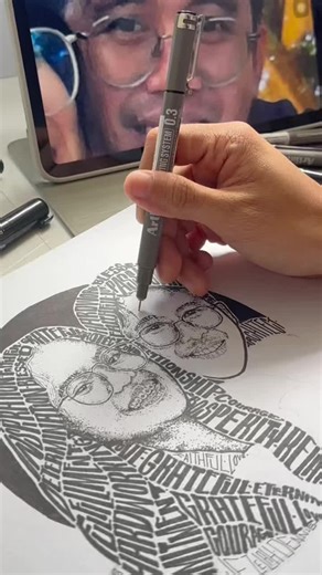 𝐏𝐨𝐫𝐭𝐫𝐚𝐢𝐭𝐬 𝐛𝐲 𝐌𝐢𝐚 👨🏻‍🎨🇵🇭 on Instagram: "Typography Portraits Couple 10"x15" BACOOR, CAVITE 🎁 thankyou for trusting Love birds 🦢 Stay inlove! 🫶🏻 #PortraitsByMia #typography #BelovedClients"