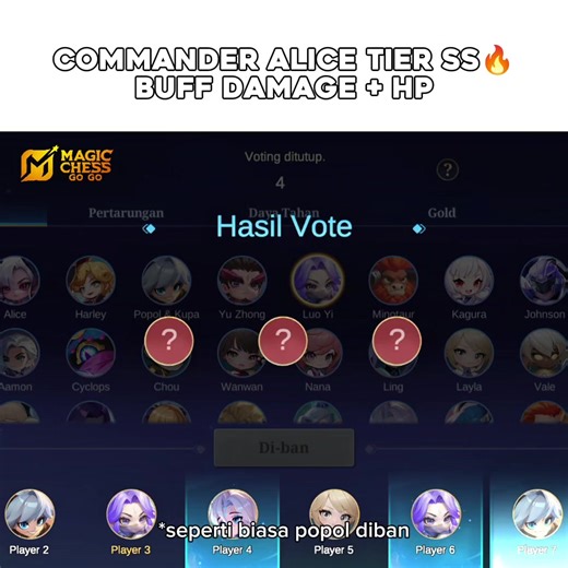 Buruan dah pake sebelum commander nya ke nerf, mumpung masih op🔥 #MCGGIDCreators #MagicChessGoGo #MCGG #mcggalice #MCGGFightersReborn @MCGG ID