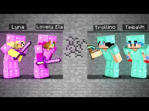 MINECRAFT: RETO CHICAS VS CHICOS! 😱 ¿QUIEN ES MÁS PRO EN MINECRAFT?