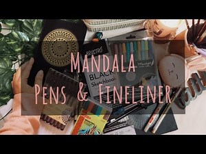 Mandala Art Supplies || Mandala Pens & Fineliners #mandalaartsupplies #mandalapens